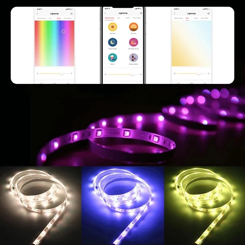 Yeelight Aurora Smart 2M Light - Yeelight Light Lightstrip avaliação e preço